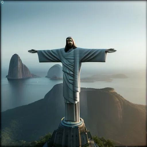 Christ the Redeemer, beautiful, landscape, unreal engine 5, cinematic lighting, photorealistic, realistic, hyper detailed, 8k, octane render, cinema 4d