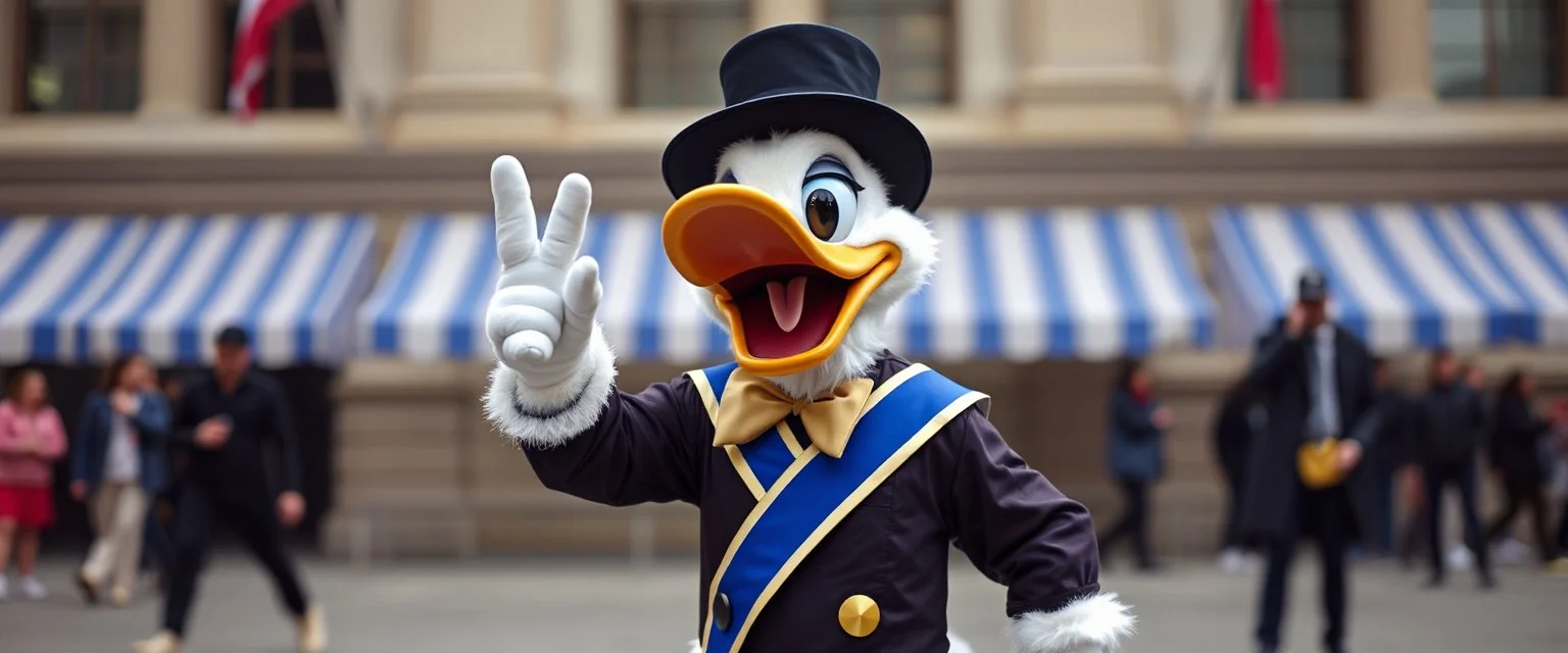 pride donald duck as a jewish cross dresser