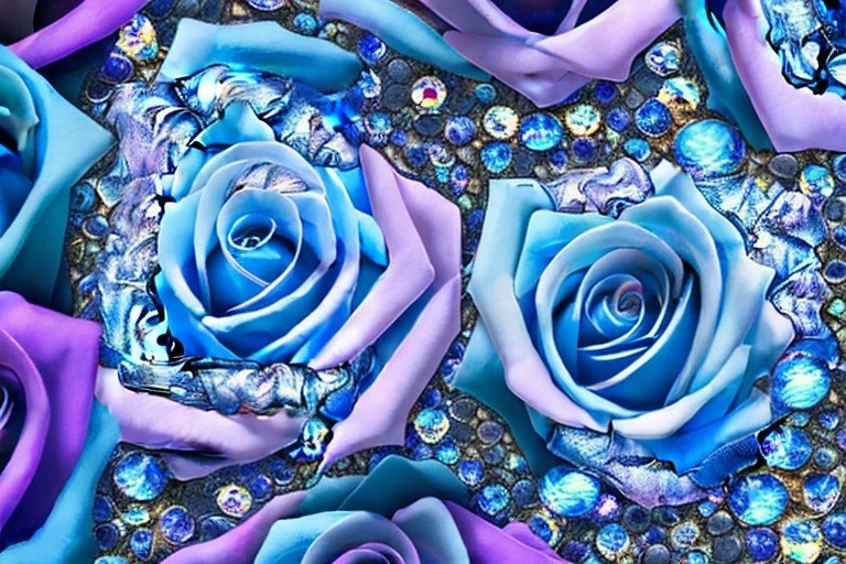  Crystal Dwellings blue rose, fontaine blue lumières bleu,lac,cascade,aurore boreale rose bleu Bru Crystal Dwellings rose blue lumières bleu