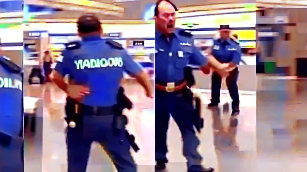 2 security officers deny man having a tantrum from airport lounge