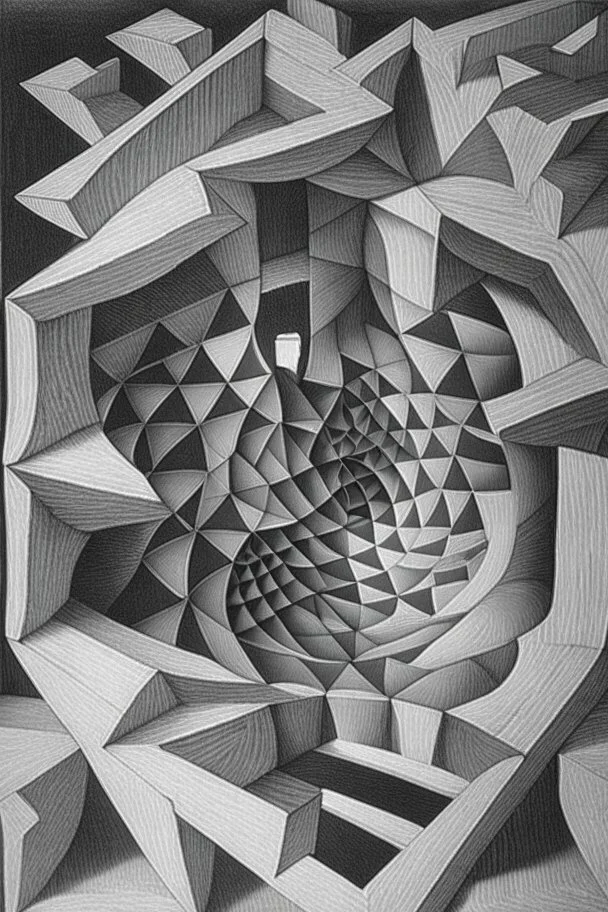 Equalibribum; optical art; M. C. Escher