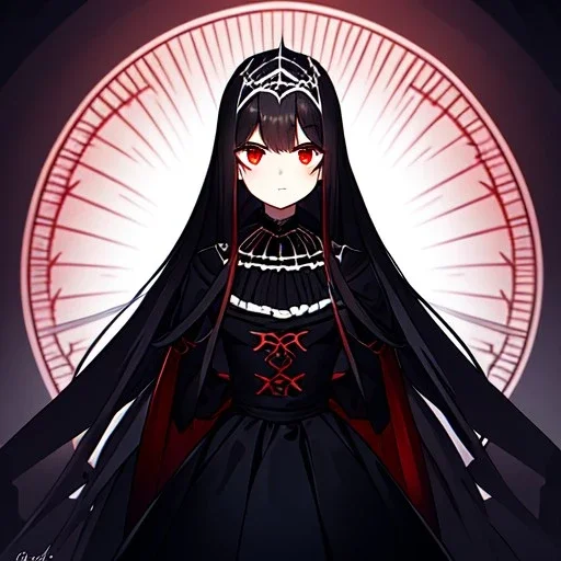 portrait anime vampire, long hair, red eyes, noble black robe, Blood, background Gothic castle, hyper detailed, intricately detailed, gothic, ambiguous lines image, flat dimensional style, flat lines, rough drawing --ar 2:3