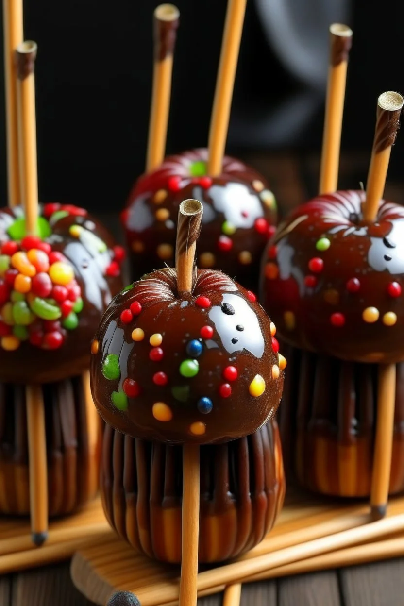 caned candy apples