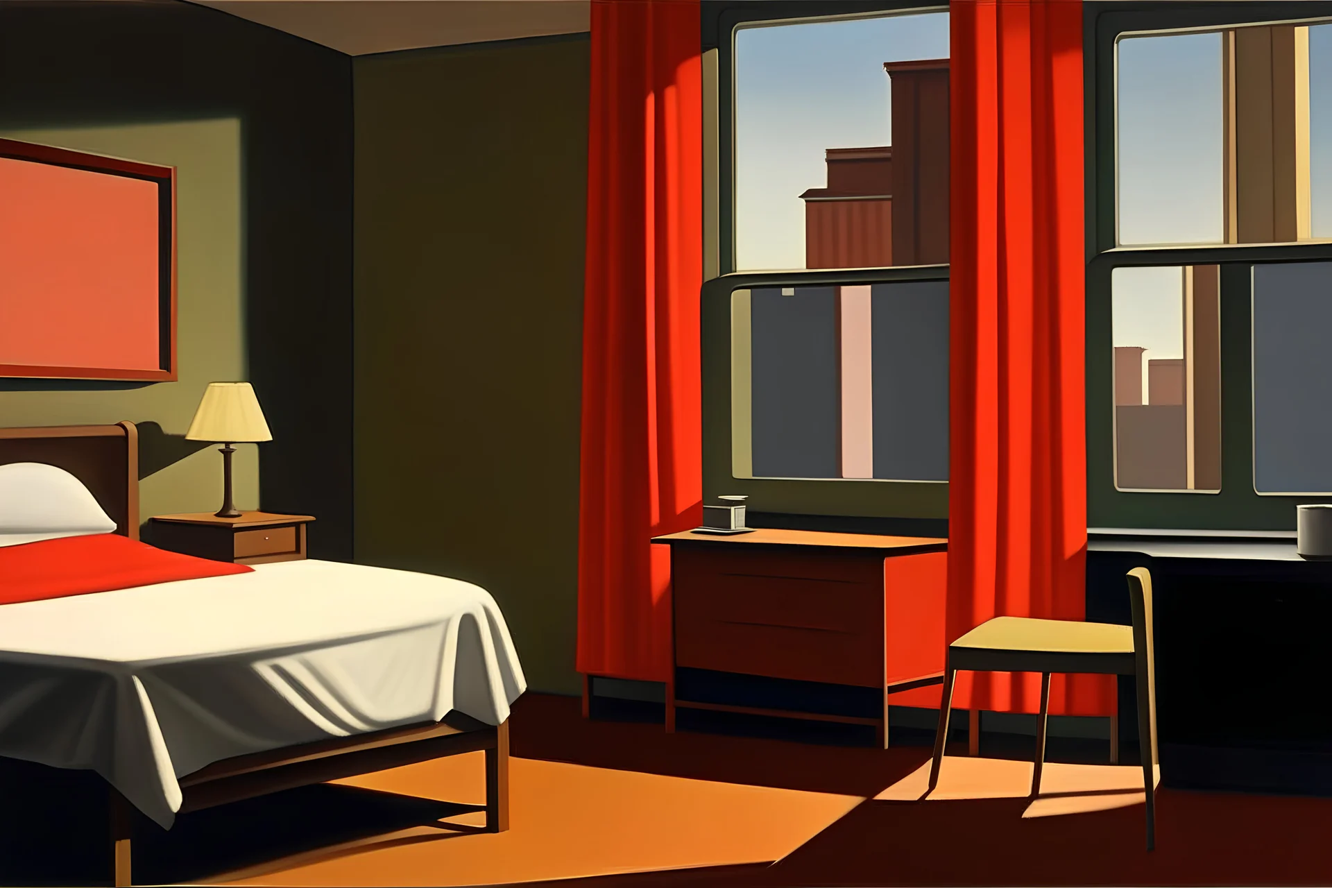 edward hooper, chambre à new york, art paiting modern