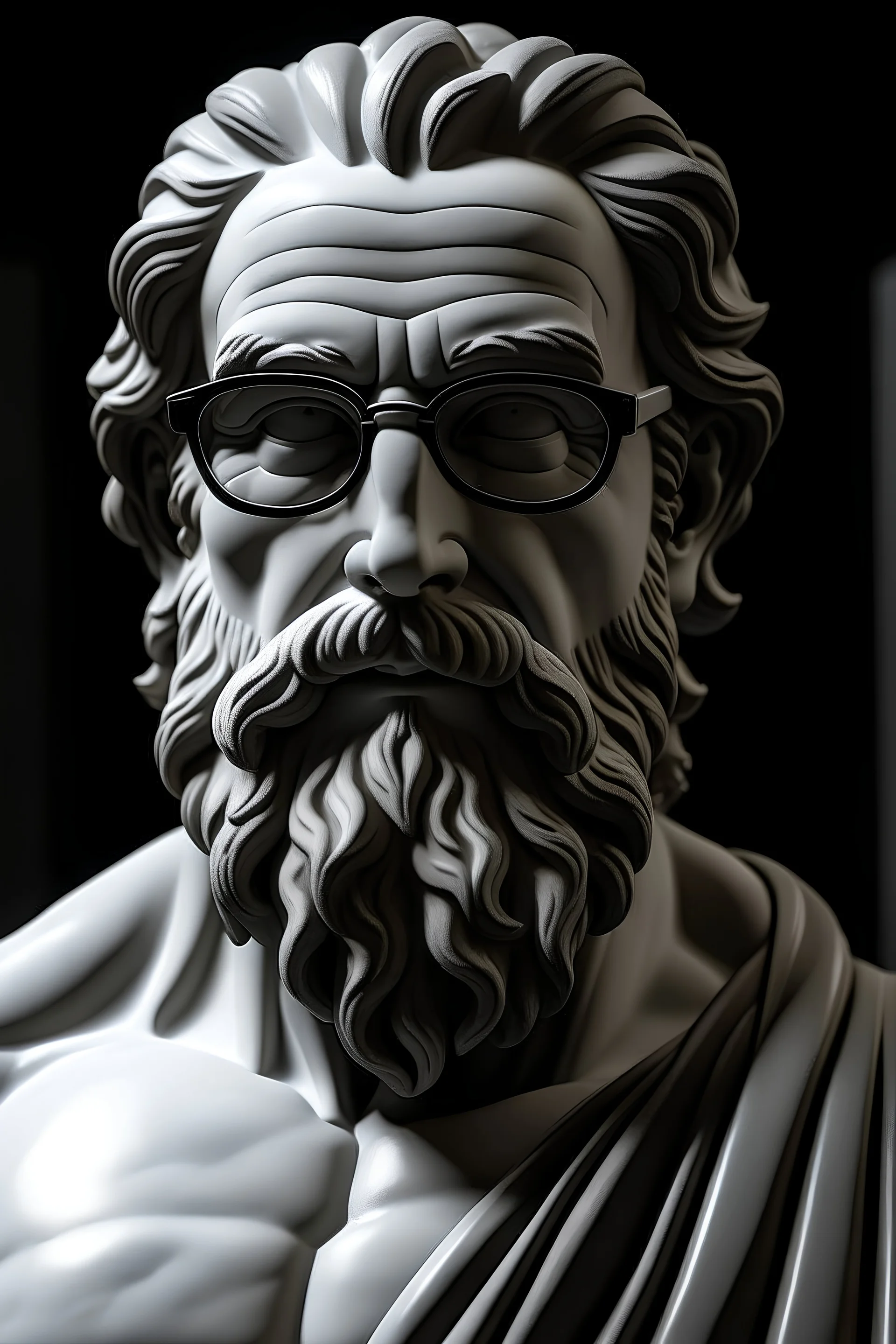 Zeus mit brille