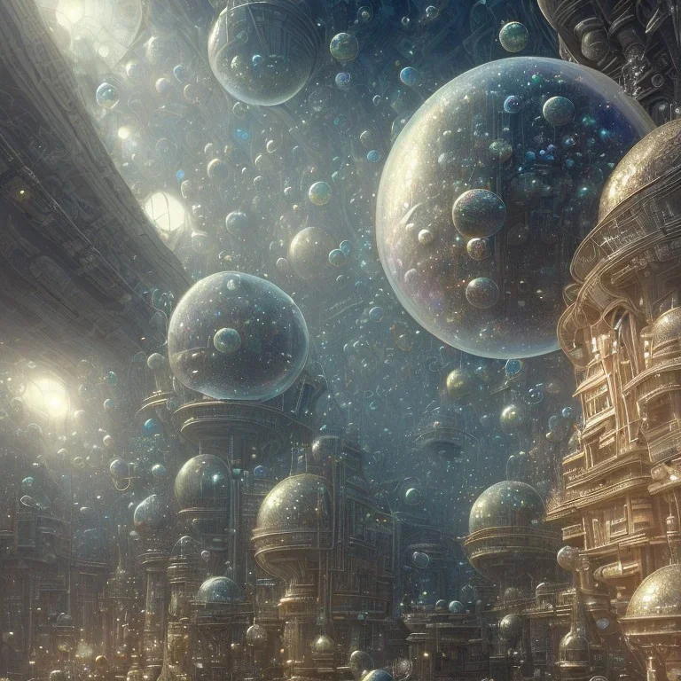 close-up Tokyo inside a bubble floating in outer space, 8k resolution, high-quality, fine-detail, intricate, digital art, detailed matte, volumetric lighting, illustration, 3D octane render, brian froud, howard lyon, selina french, anna dittmann, annie stokes, lisa parker, greg rutowski