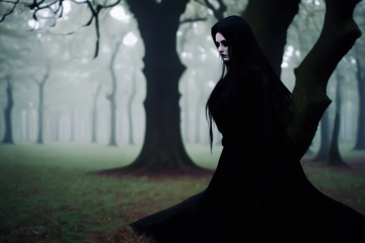 Trees, forest, gothic horror movies influence, photography hd