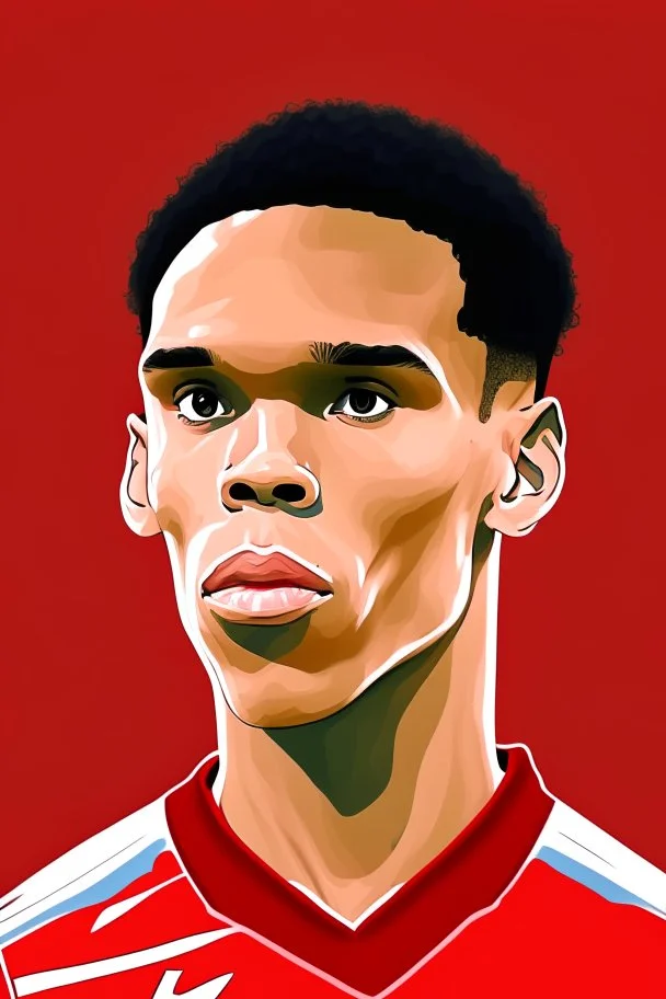 Trent Alexander-Arnold English soccer player player cartoon 2d