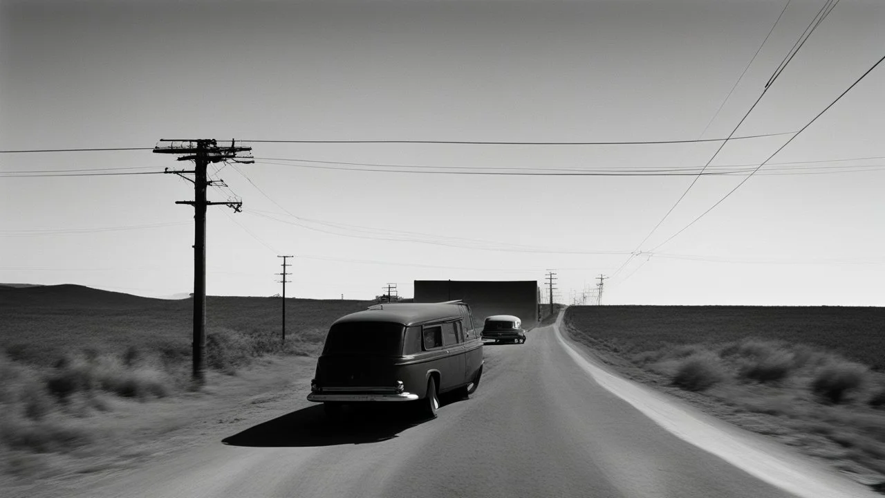 he essence of a modern beatnik road trip from the East Coast to the West Coast, inspired by the themes of William S. Burroughs' "The Electronic Revolution" and Jack Kerouac's "On the Road." The images should blend the restless spirit of the beat generation with the digital age, highlighting the tension between authentic experiences and the manipulative power of electronic media.