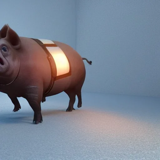 James bond ,riding a Giant pig,fantasy,fiverr,unreal engine, cinamatic lighting