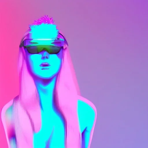 Vaporwave adult female