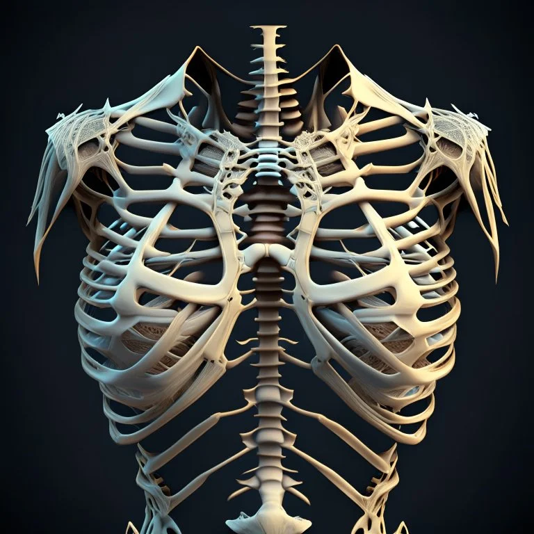 chest spikes bones