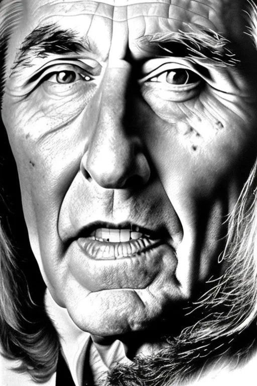 Anthony Fauci photorealistic portrait, black and white