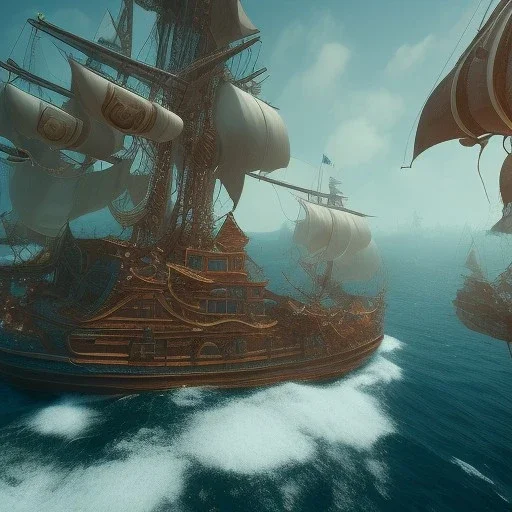 Pirate unreal engine 5, octane render, cinematic