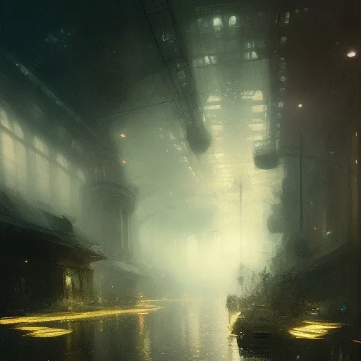 turin by Jeremy mann, point perspective,intricate detail, Jean Baptiste Monge