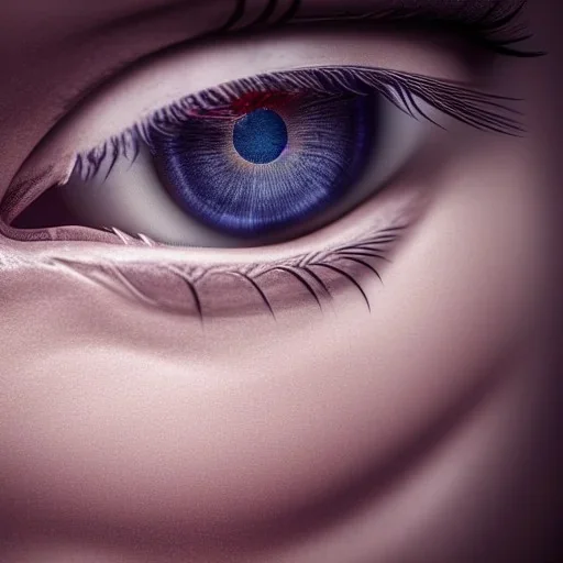 close-up portrait of human eye and iris is open mouth, ultra-realistic, intricate, 8k resolution, high-quality, fine-detail, digital art, detailed matte, volumetric lighting, dynamic lighting, photorealistic, 3d octane render, illustration,