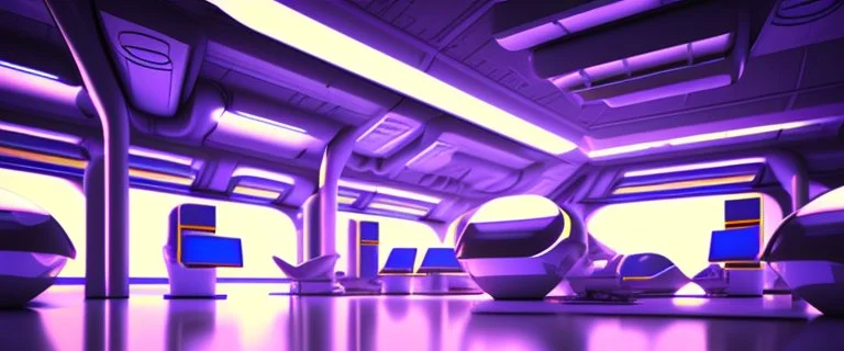 futuristic sci-fi lab. . Realistic photo. HD. Glowing. 3d style