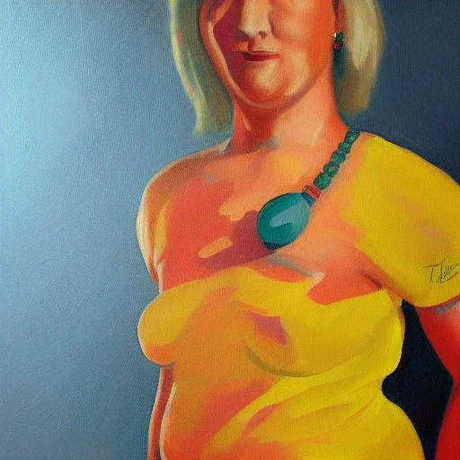 Full body portrait, painting, medium shot lady Bardcore