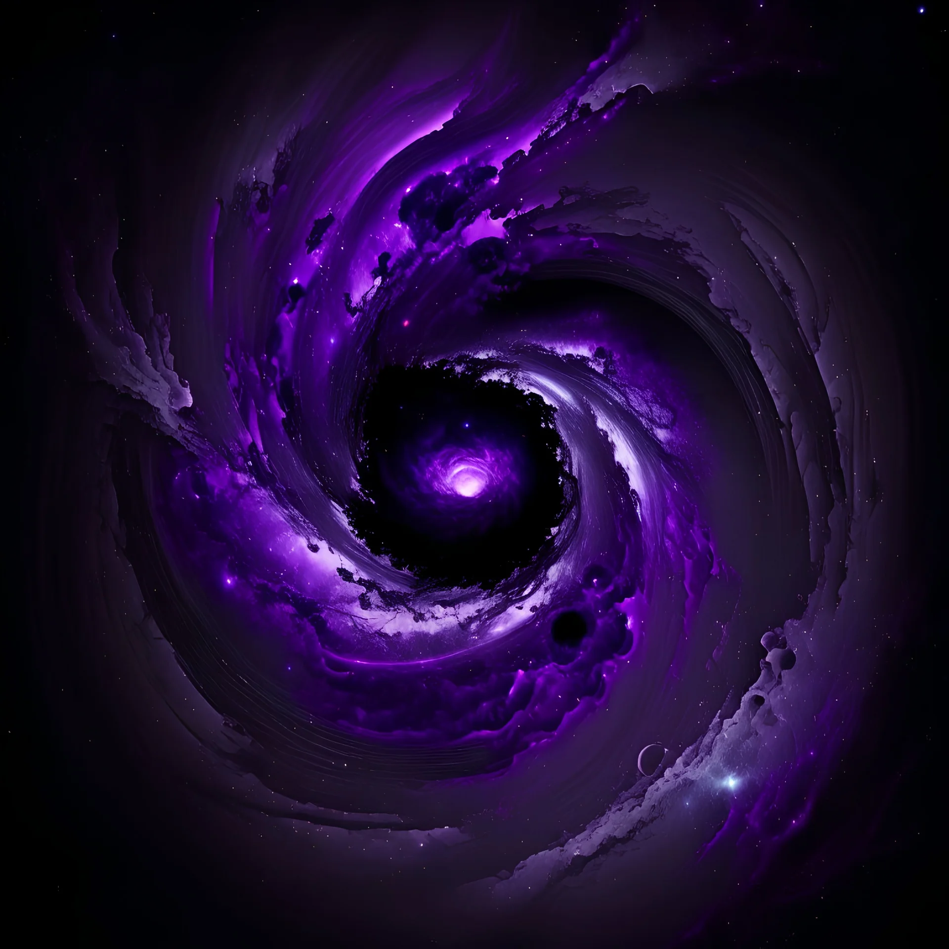 cosmic black whole , in purple ish colour