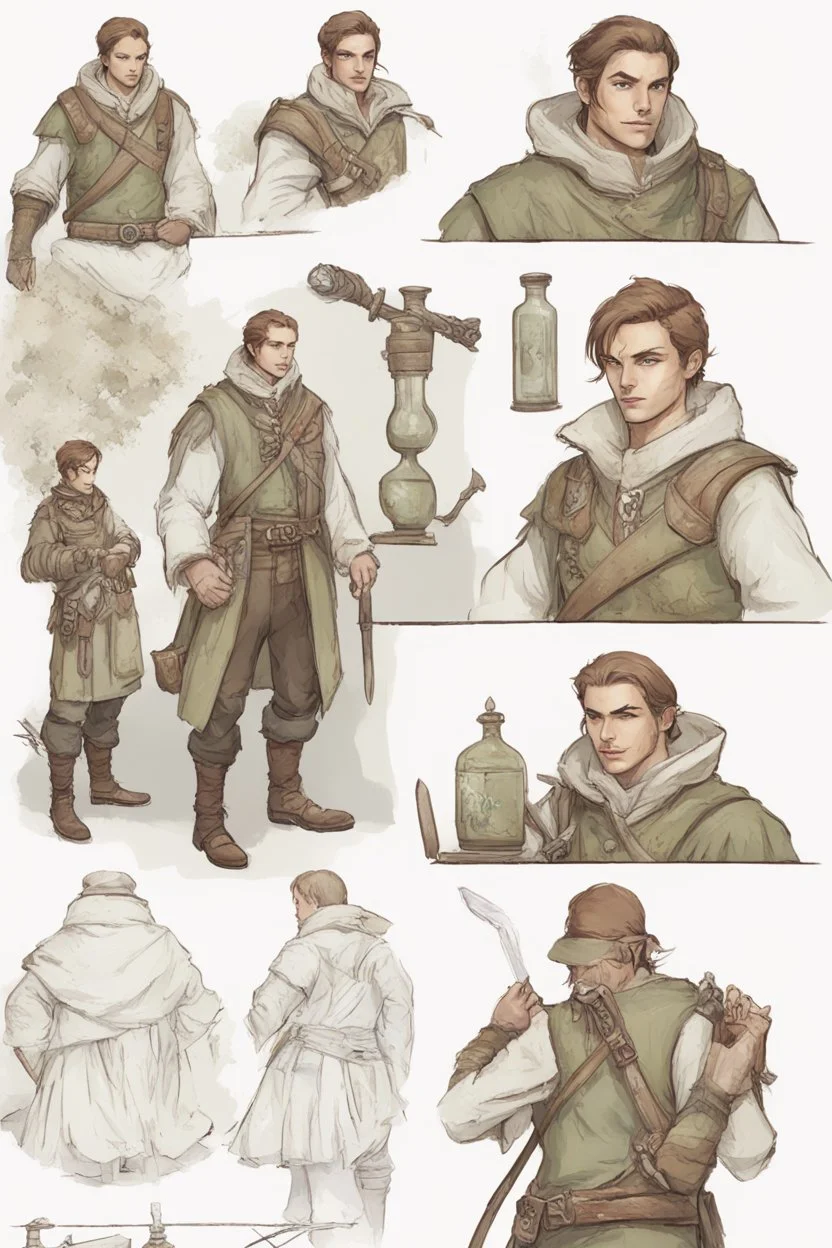 Male human apothecary adventurer ranger