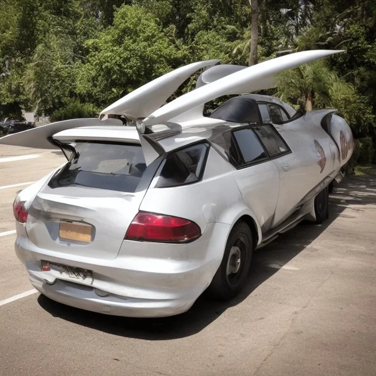 car with wings