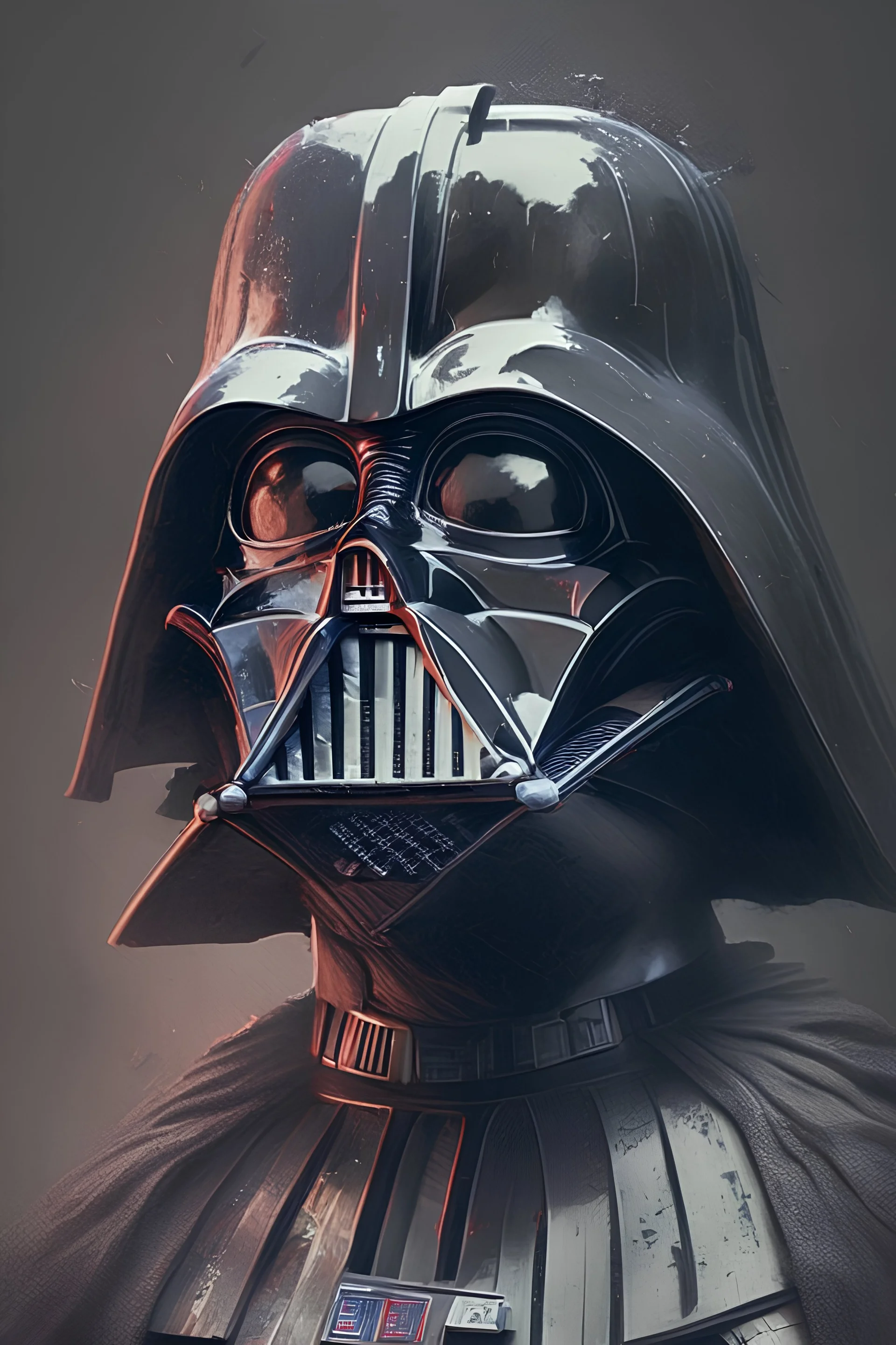 retrato de darth vader