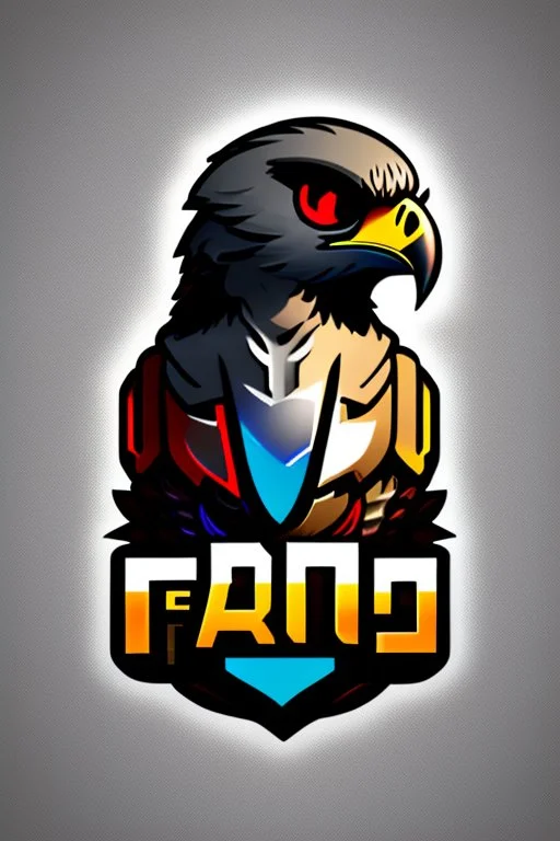 Gaming falcon avatar logo design