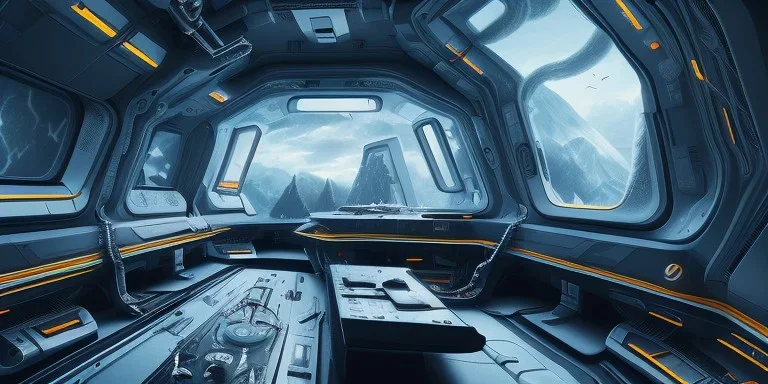 captivating views from a spaceship window