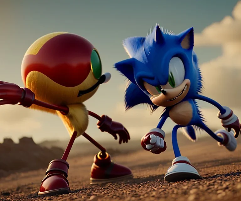 dr robotnik vs sonic electric fight