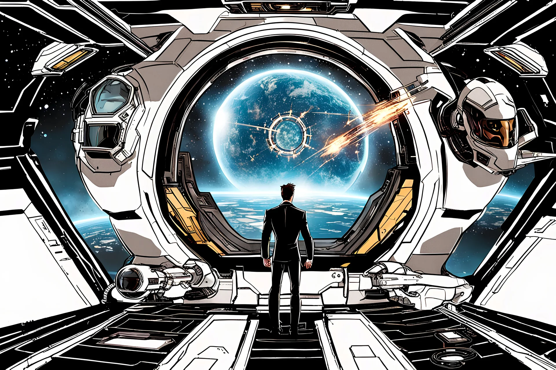 spaceship vision of tony stark