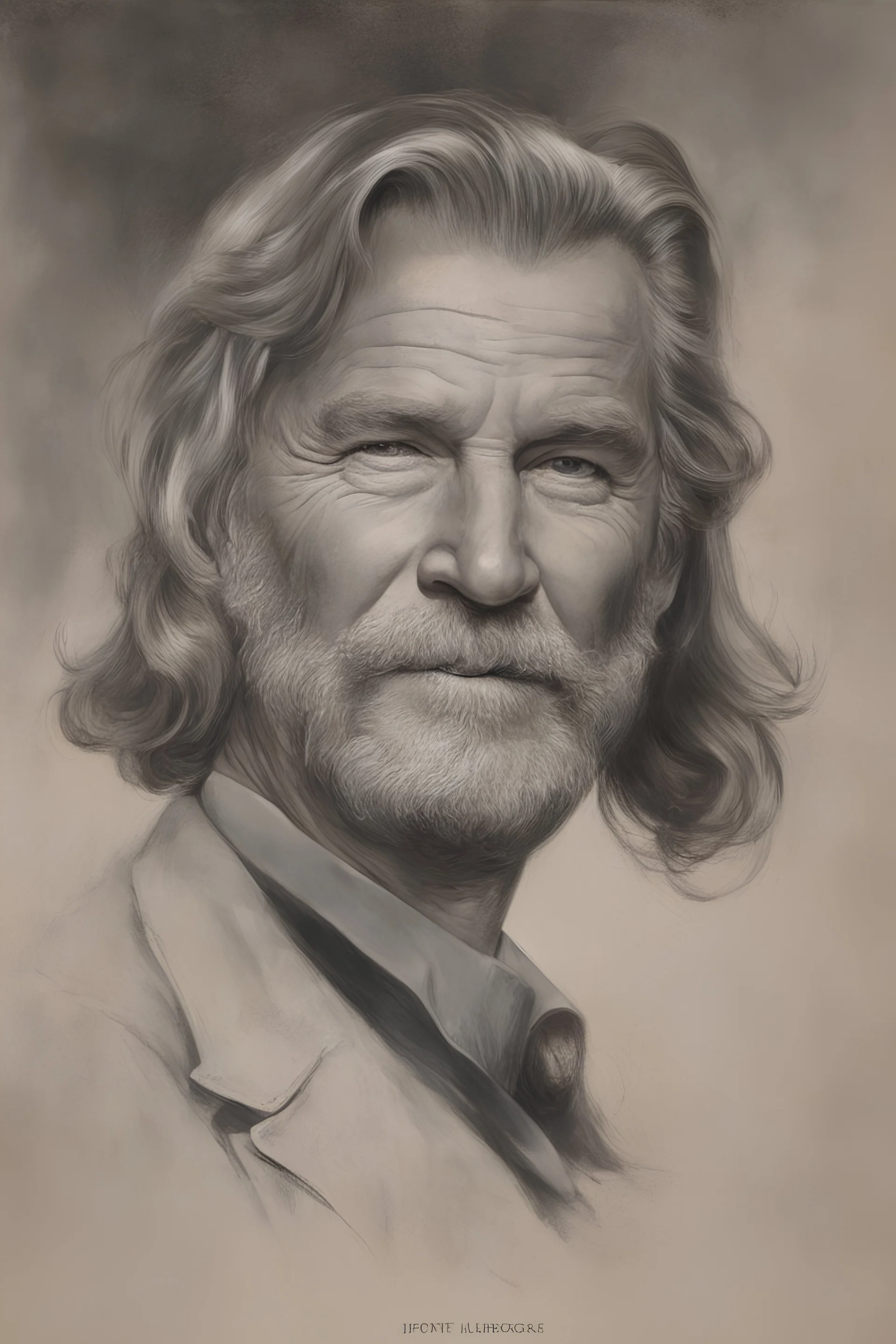 Presidential portrait - Jeff Bridges - by Boris Vallejo