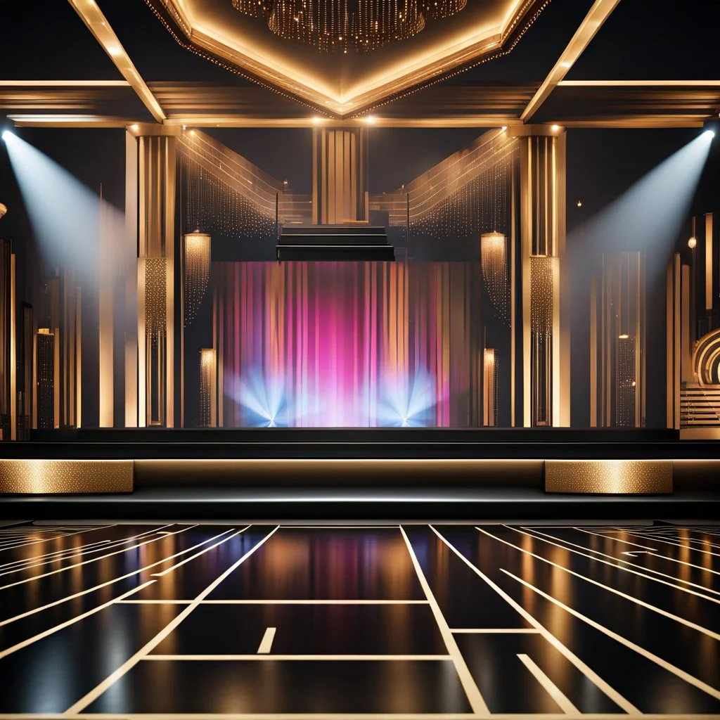 a luxury night club dance stage