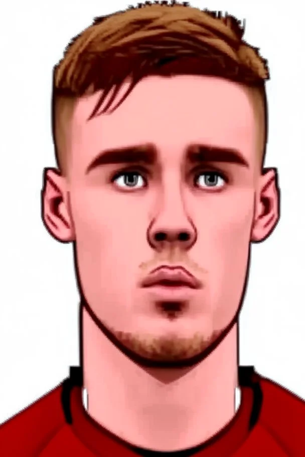 Cole Palmer English football player ,cartoon 2d