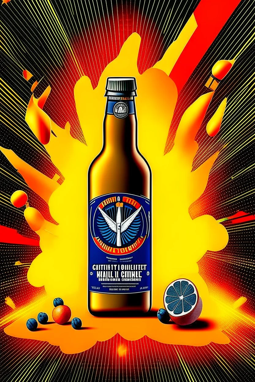 brand campaign for a new drink with orange and chili flavour with a american military airstrike style