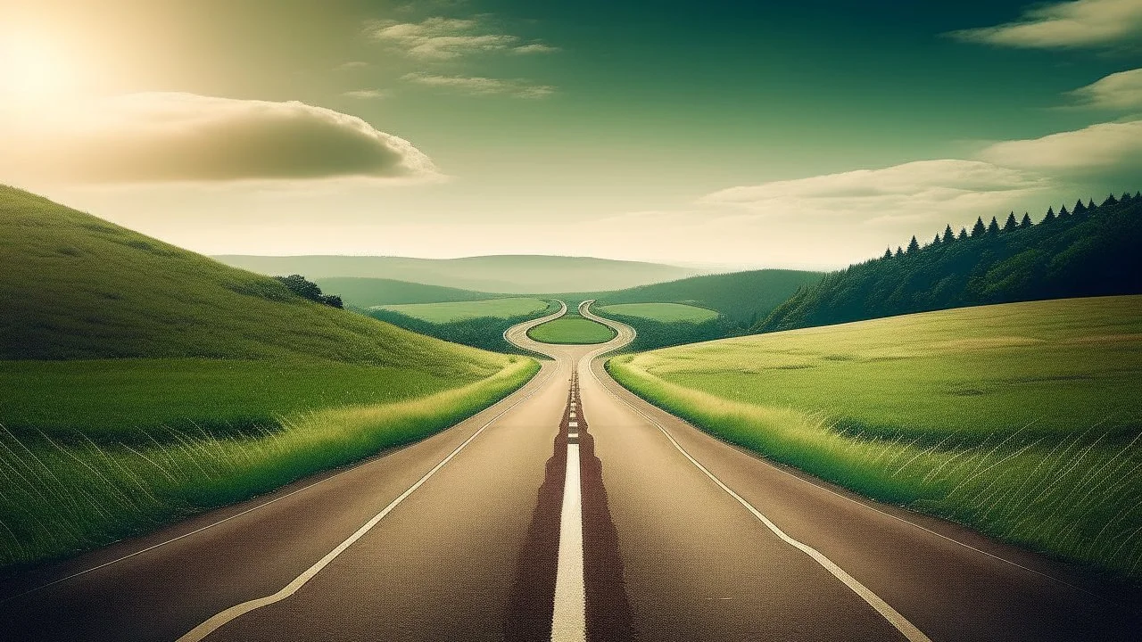 An image representing the journey of self-development and personal growth, depicting a long road stretching forward, symbolizing the sustainable path towards achieving personal goals and enhancing individual capabilities. The image conveys self-improvement and the pursuit of continuous enhancement through the fundamental steps presented in the article.