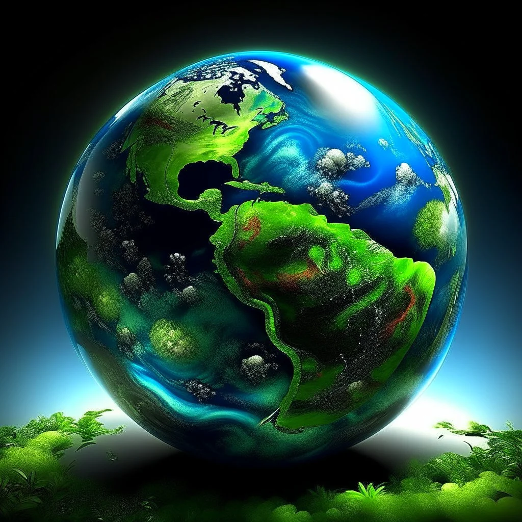earth. glass