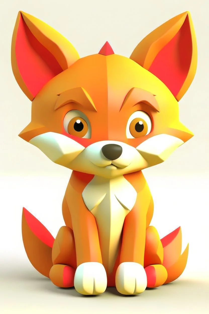 Fox cute 3D