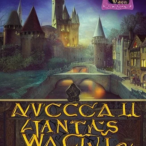 A magical canal city of wizards, witches and warlocks with a castle Erin Stead style