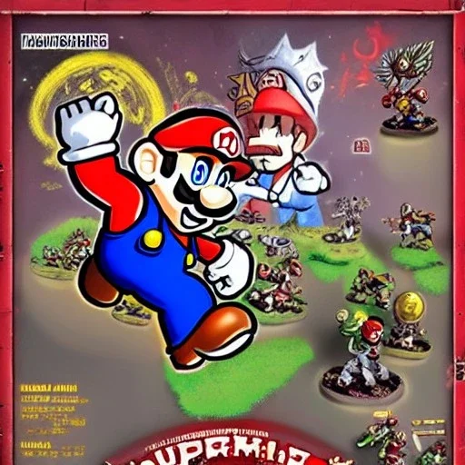 super mario goes the warhammer 40k universe