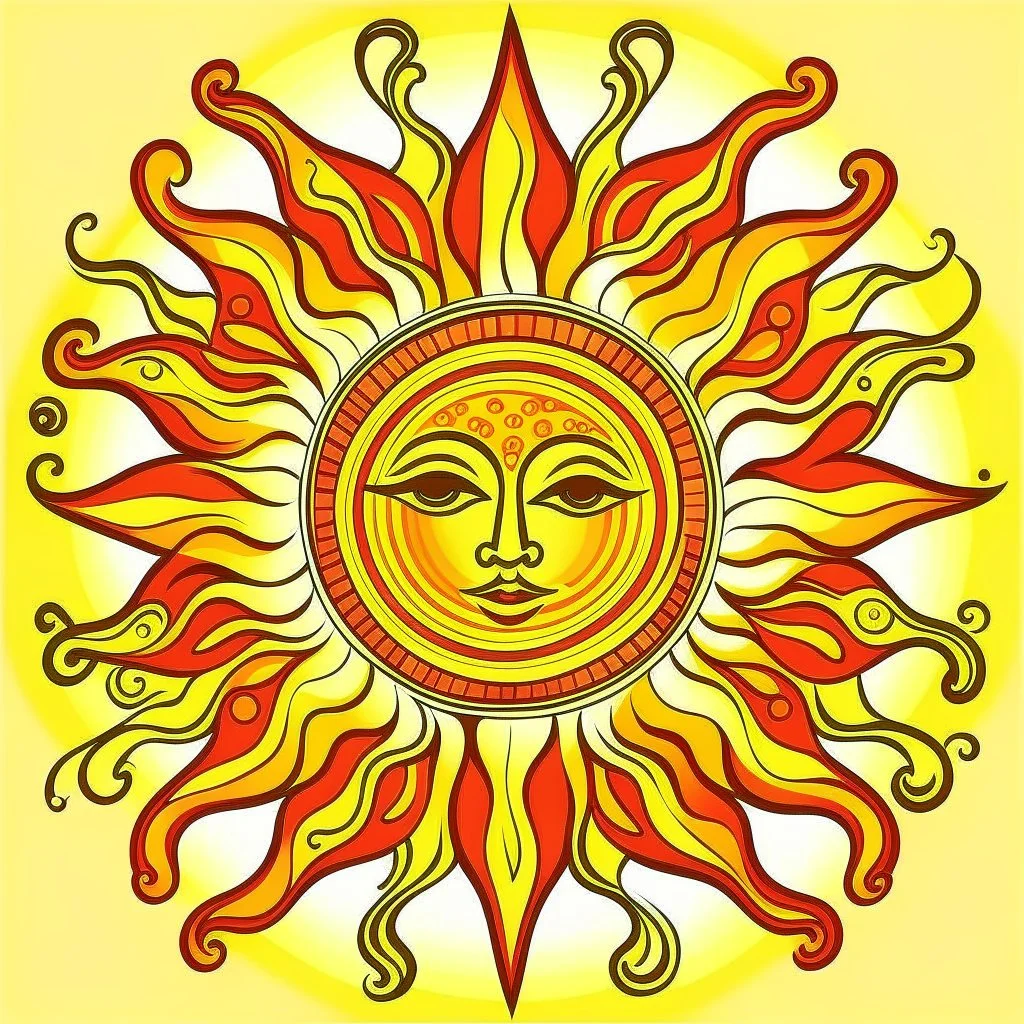 stylized sun