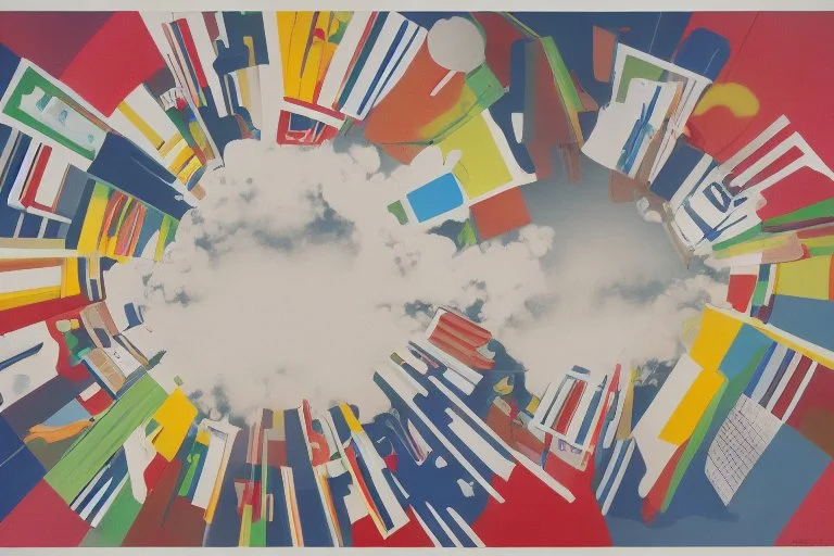 round pop art cloud by Richard Hamilton