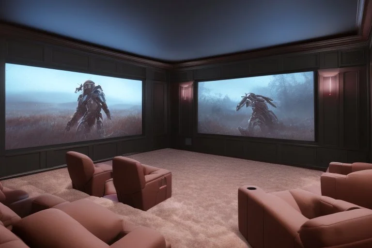 a dedicated home cinema room