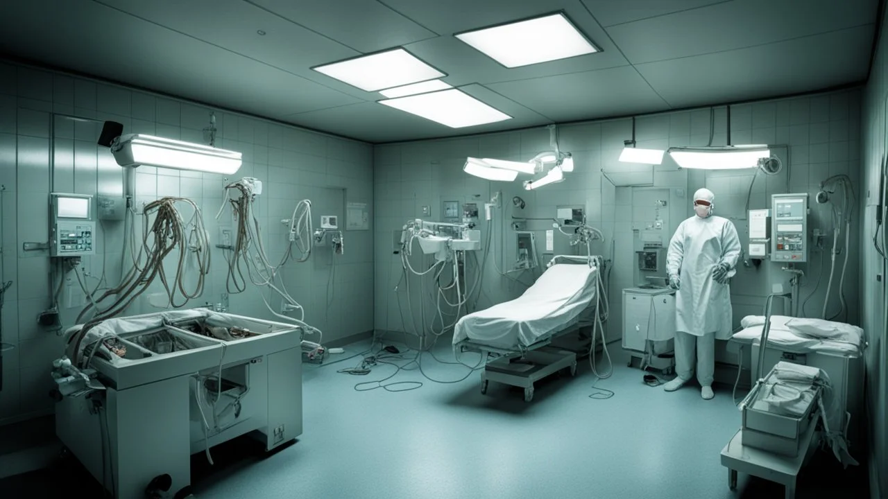 A horror-style operating room