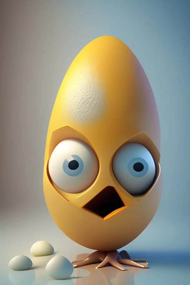 3d egg character