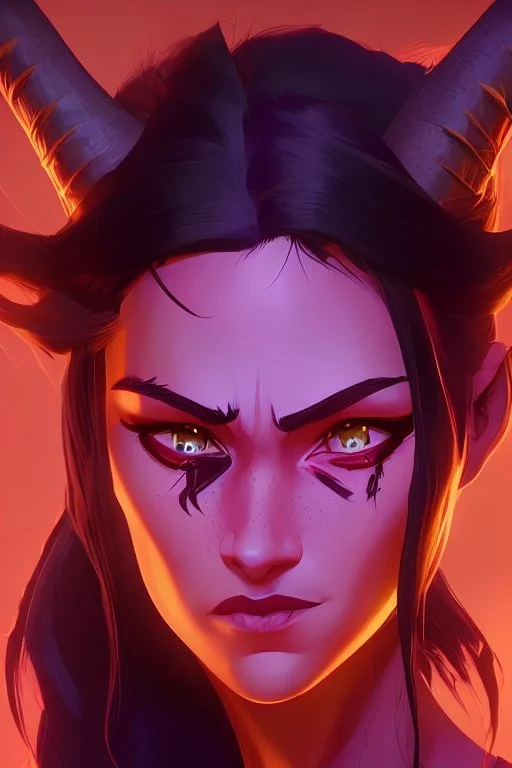 bright red glowing eyes, medieval city background