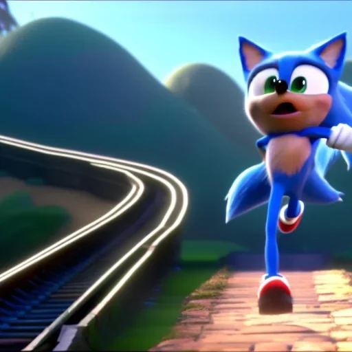 sonic races the subway