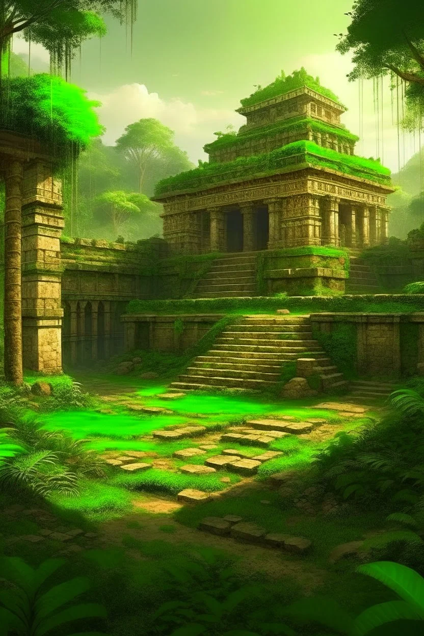 Ancient jungle ,ruins