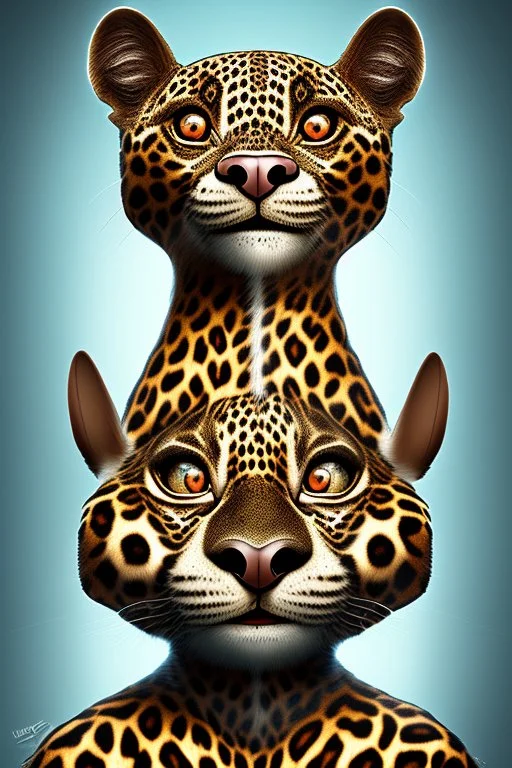 mr bean as a leopard