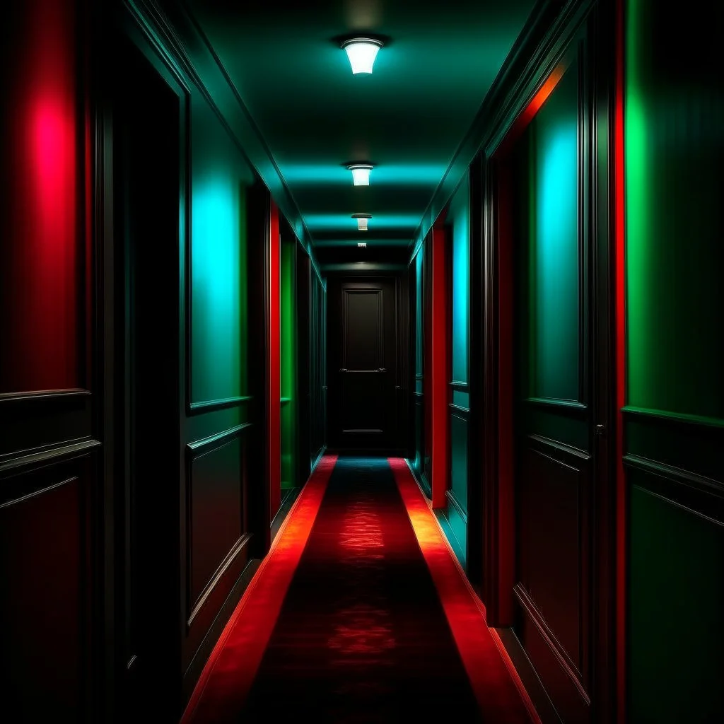 dark vivid hallway