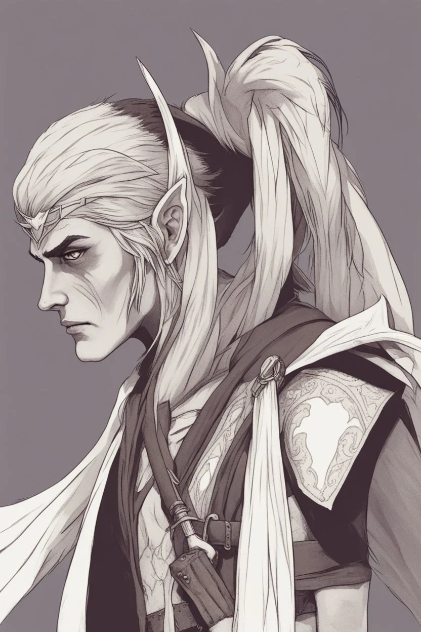 male wood elf rogue